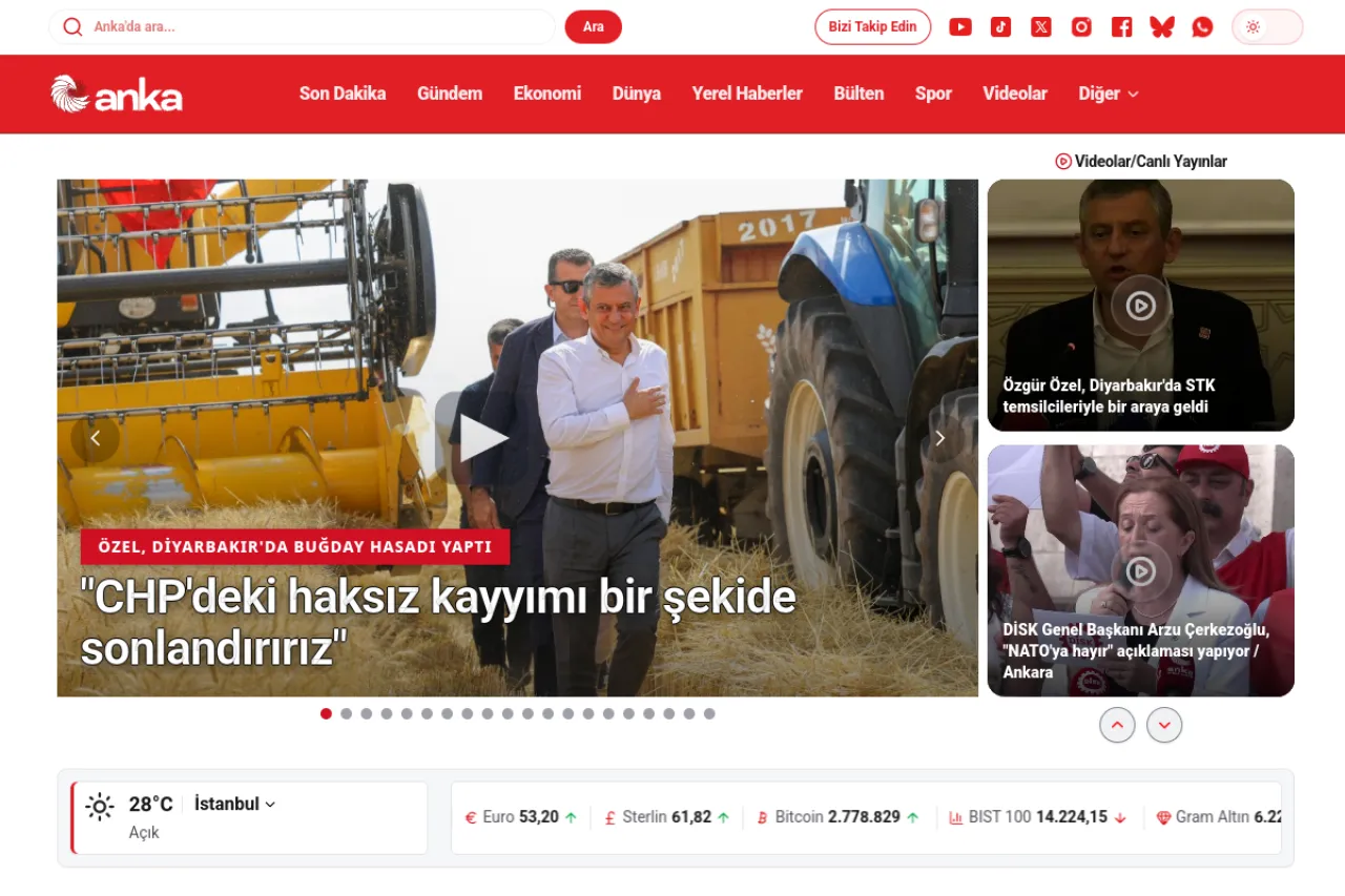 ankahaber.net web sitesi ekran görüntüsü - Haber - DA 37