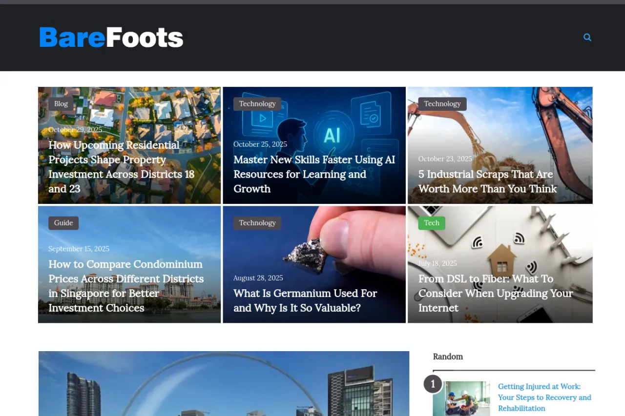 barefootsworld.net web sitesi ekran görüntüsü - Dünya - DA 69