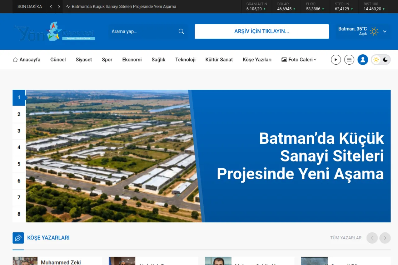 batmanyon.com web sitesi ekran görüntüsü - Haber - DA 15