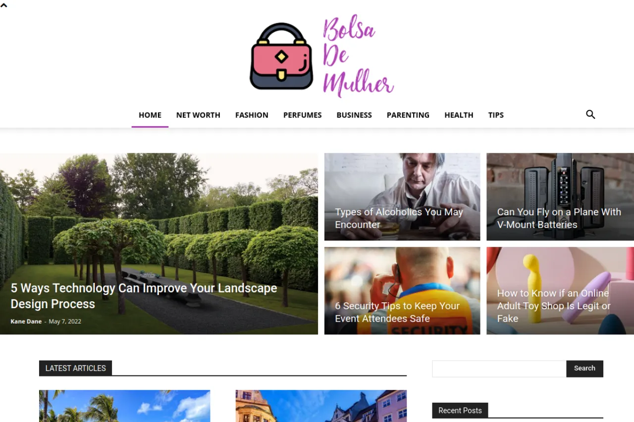 bolsademulher.com web sitesi ekran görüntüsü - Haber - DA 67