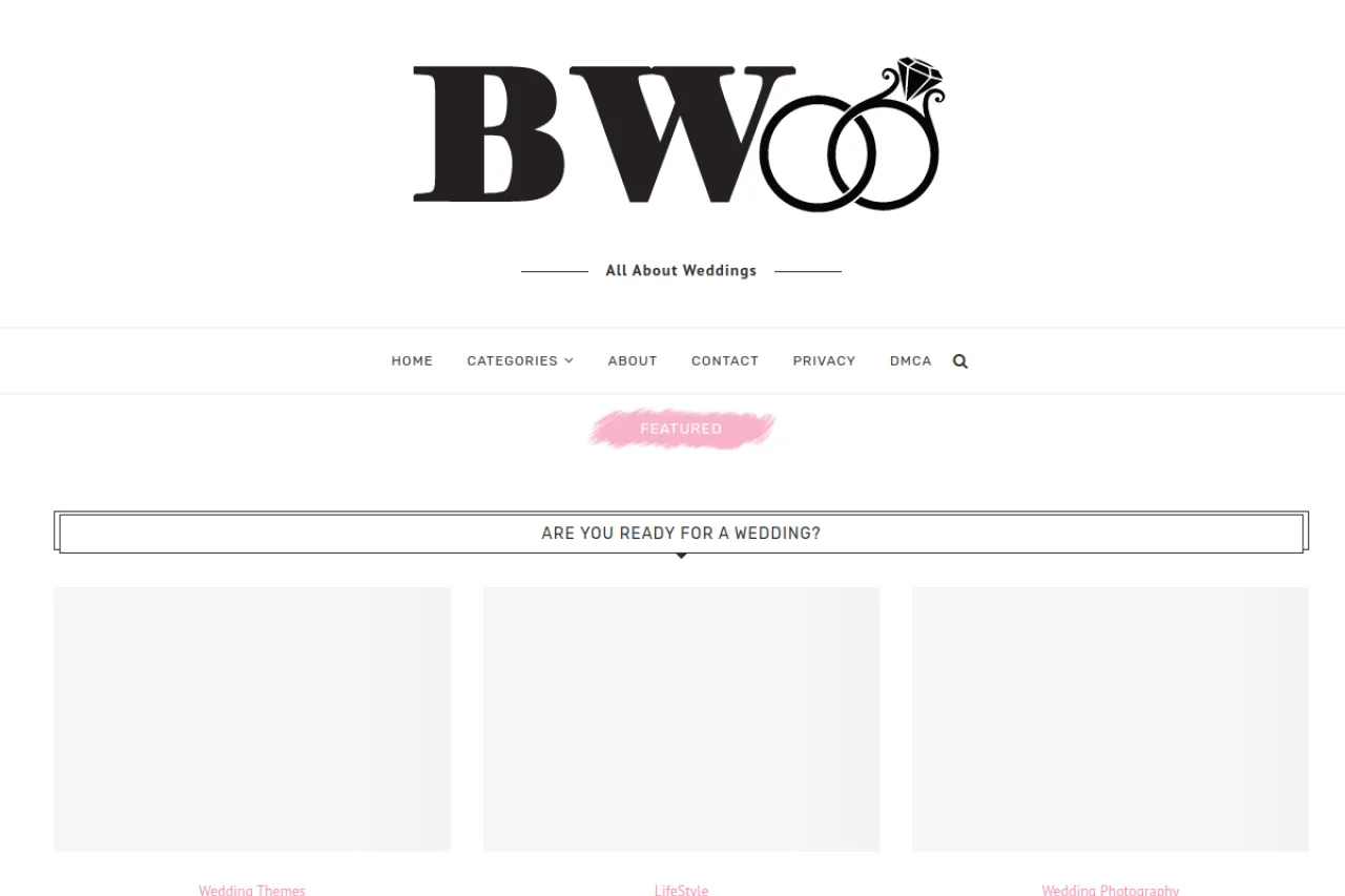 businessweddings.com web sitesi ekran görüntüsü - Haber - DA 55