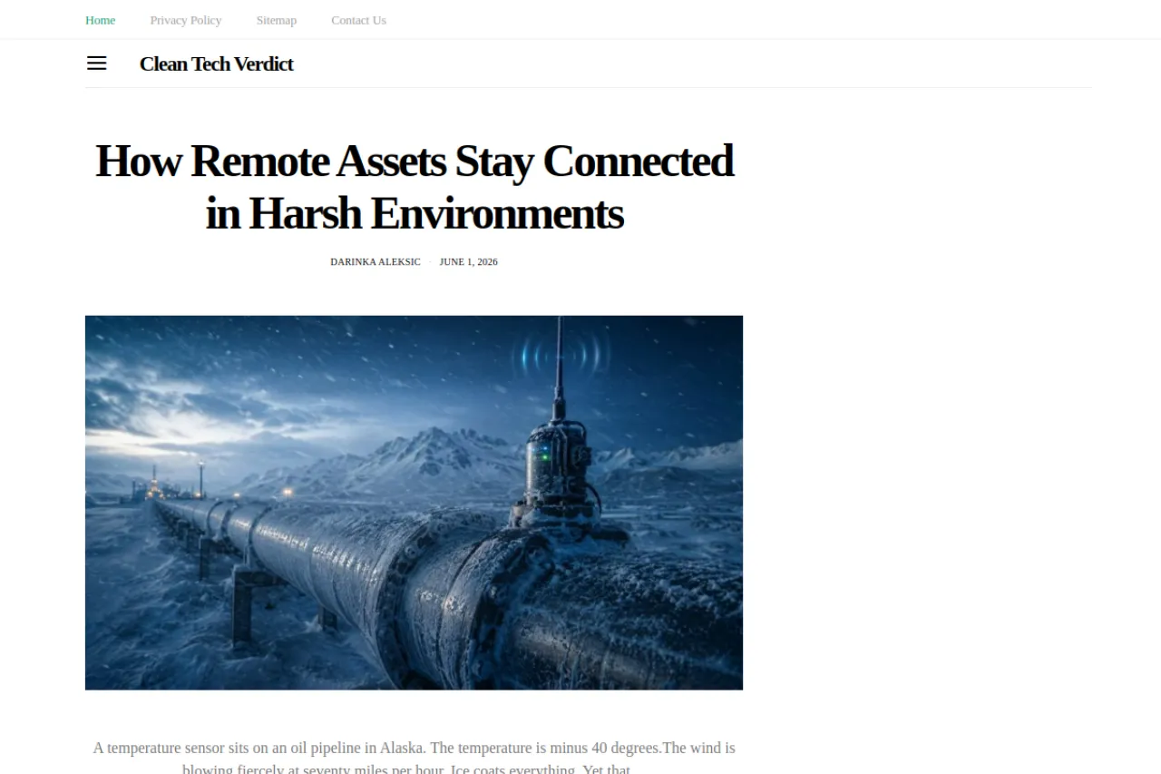 cleantechverdict.com web sitesi ekran görüntüsü - Teknoloji - DA 54