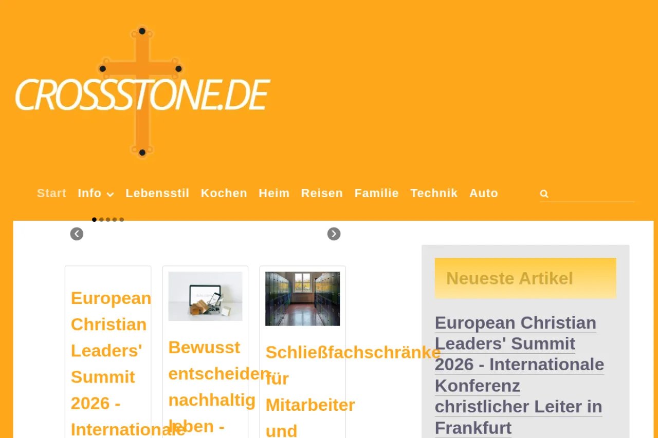 crossstone.de web sitesi ekran görüntüsü - Haber - DA 62