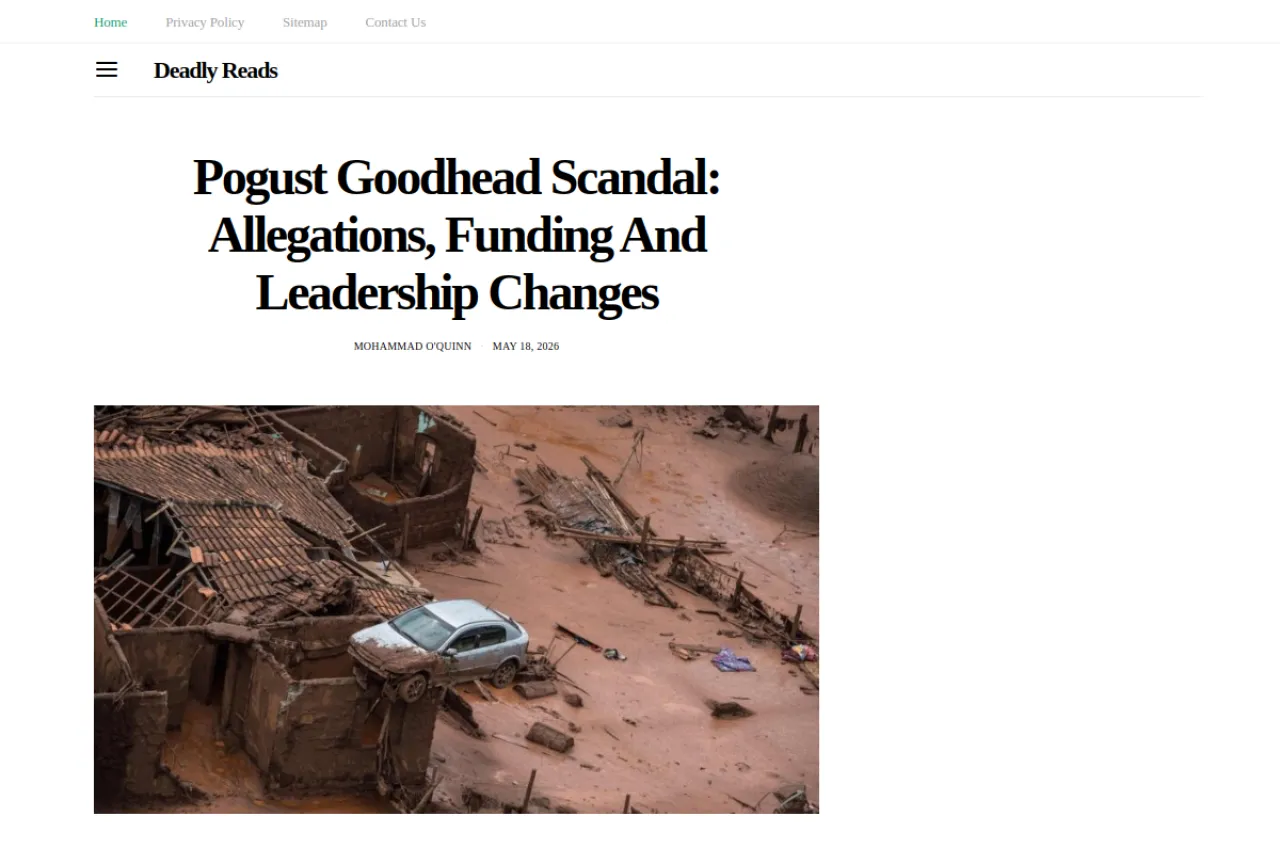 deadlyreads.com web sitesi ekran görüntüsü - Haber - DA 54