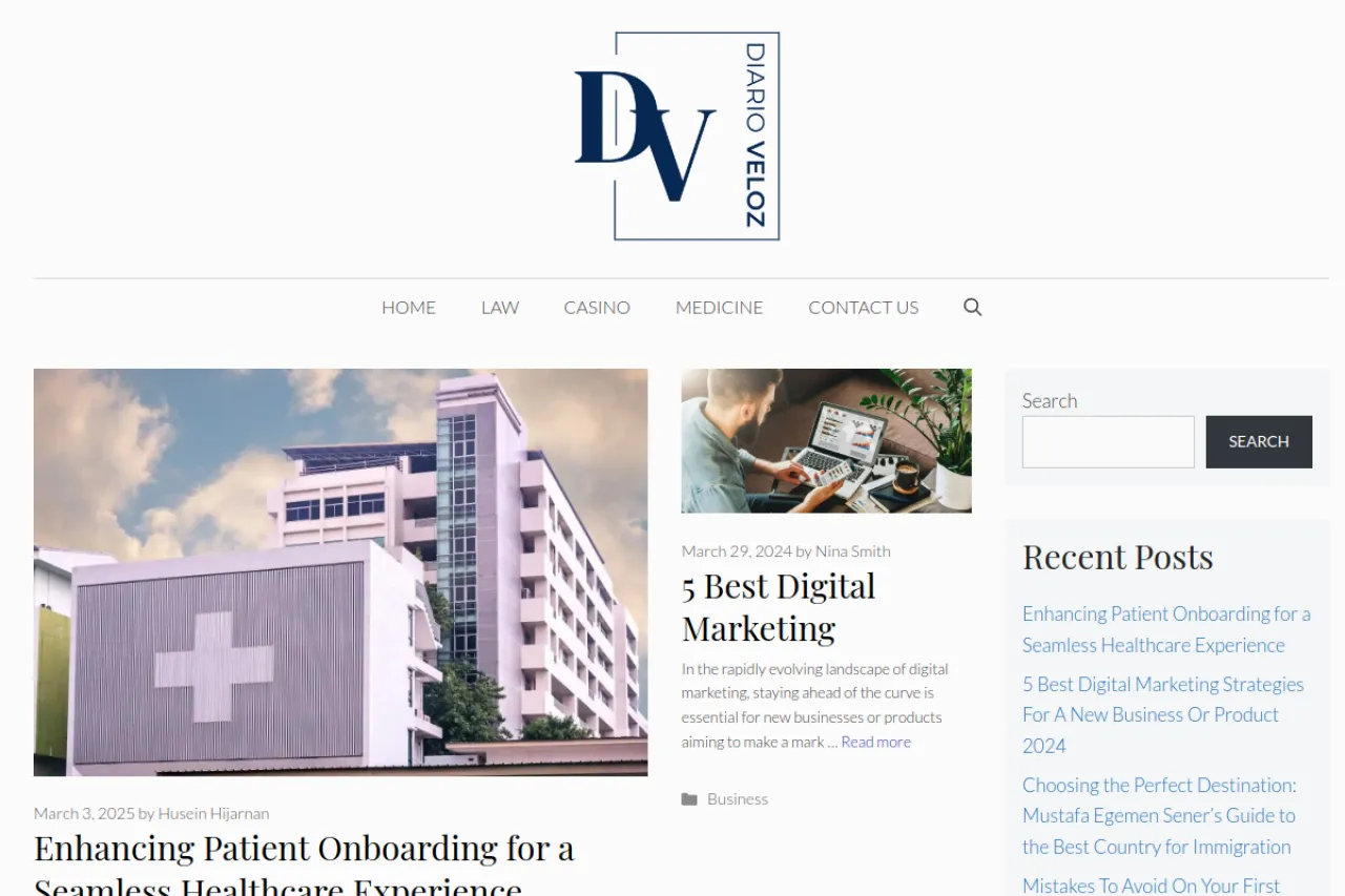 diarioveloz.com web sitesi ekran görüntüsü - Haber - DA 66