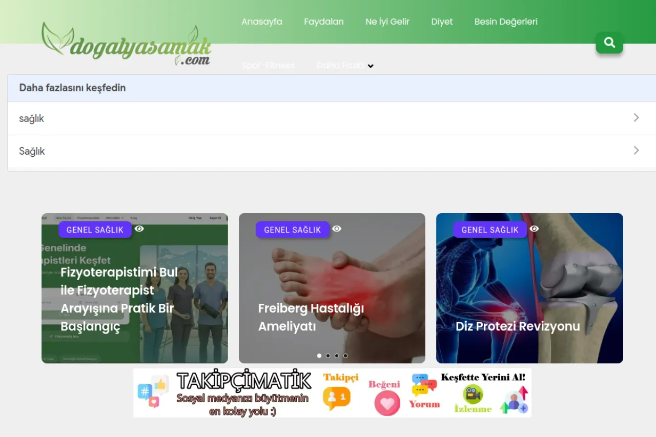 dogalyasamak.com web sitesi ekran görüntüsü - Yaşam - DA 59