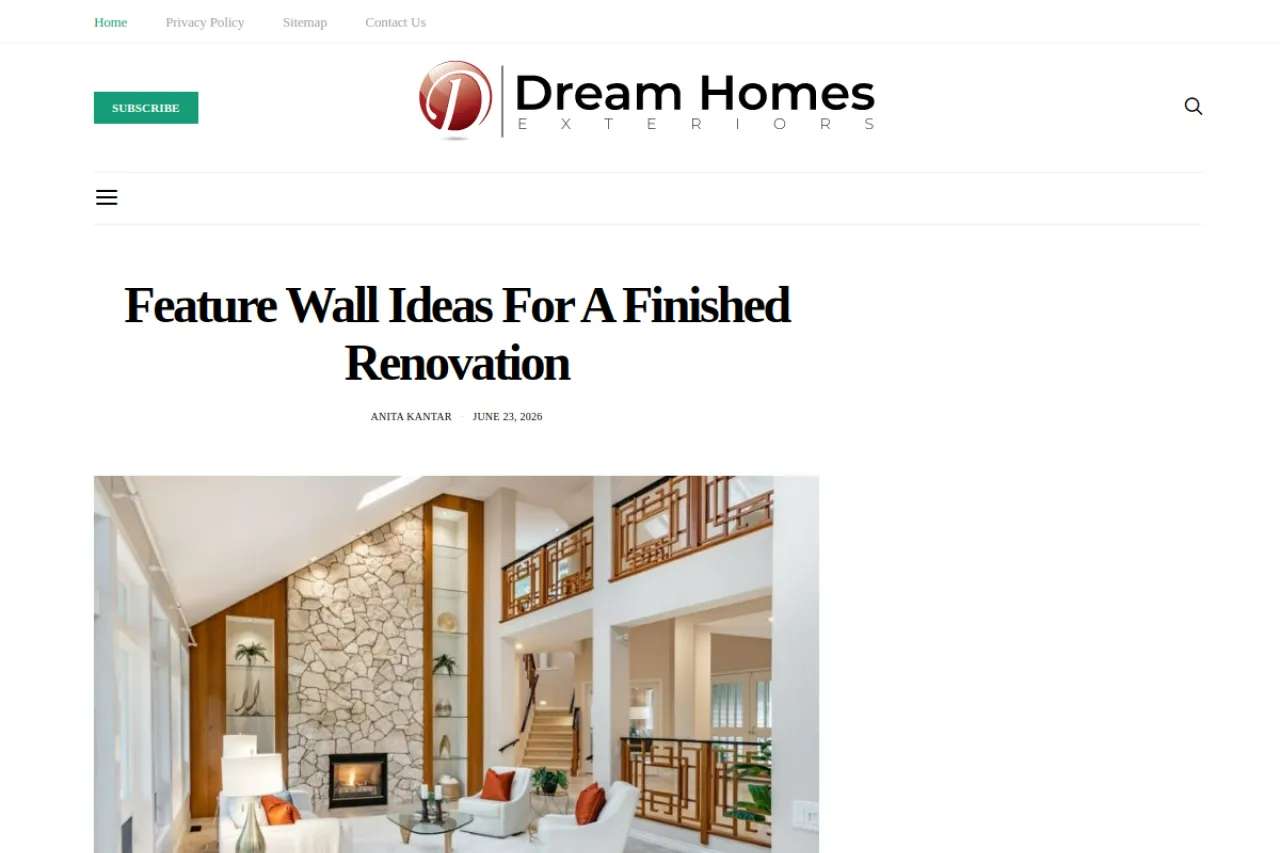 dreamhomesexteriors.com web sitesi ekran görüntüsü - Haber - DA 55