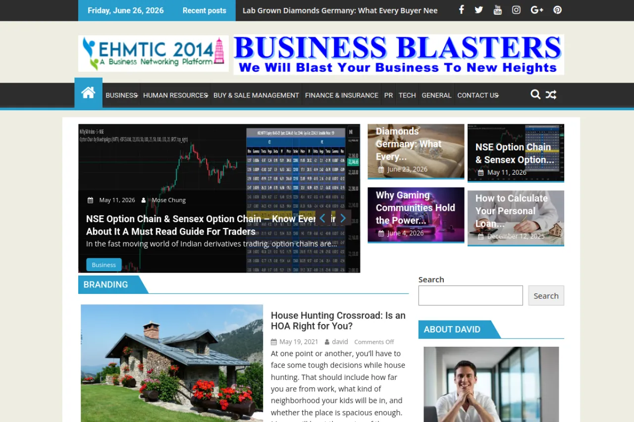 ehmtic2014.com web sitesi ekran görüntüsü - Haber - DA 58