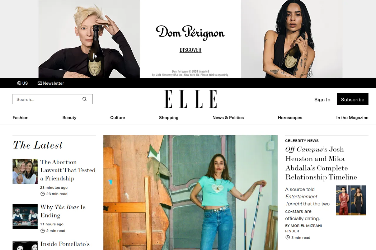 elle.com web sitesi ekran görüntüsü - Haber - DA 91