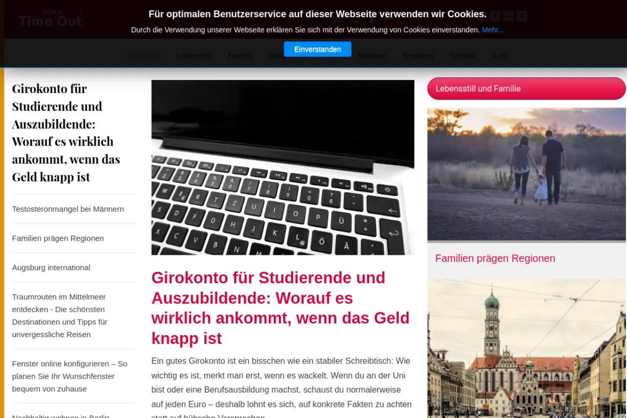 extratimeout.com/de web sitesi ekran görüntüsü - Haber - DA 56