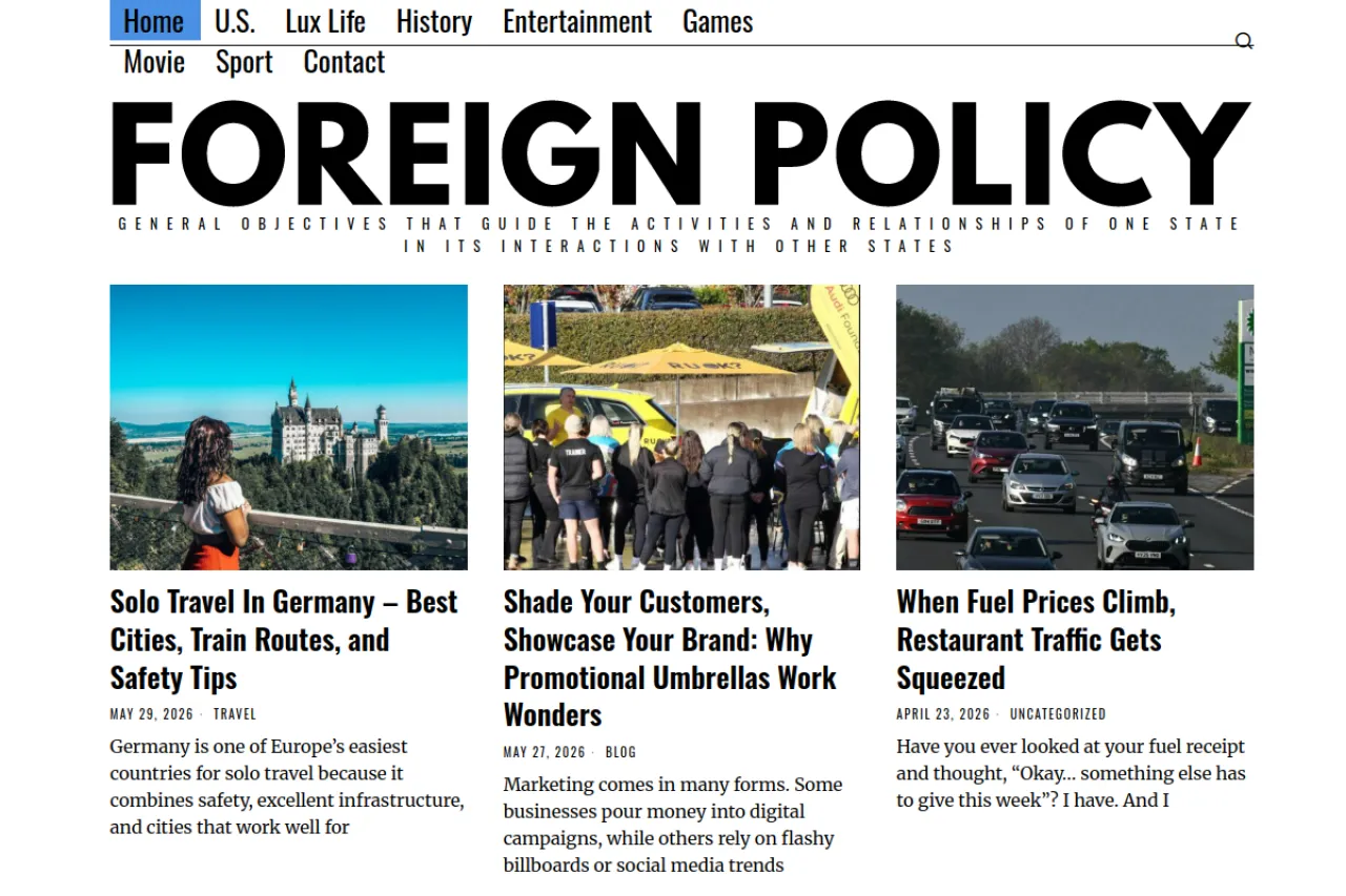 foreignpolicyi.org web sitesi ekran görüntüsü - Haber - DA 77