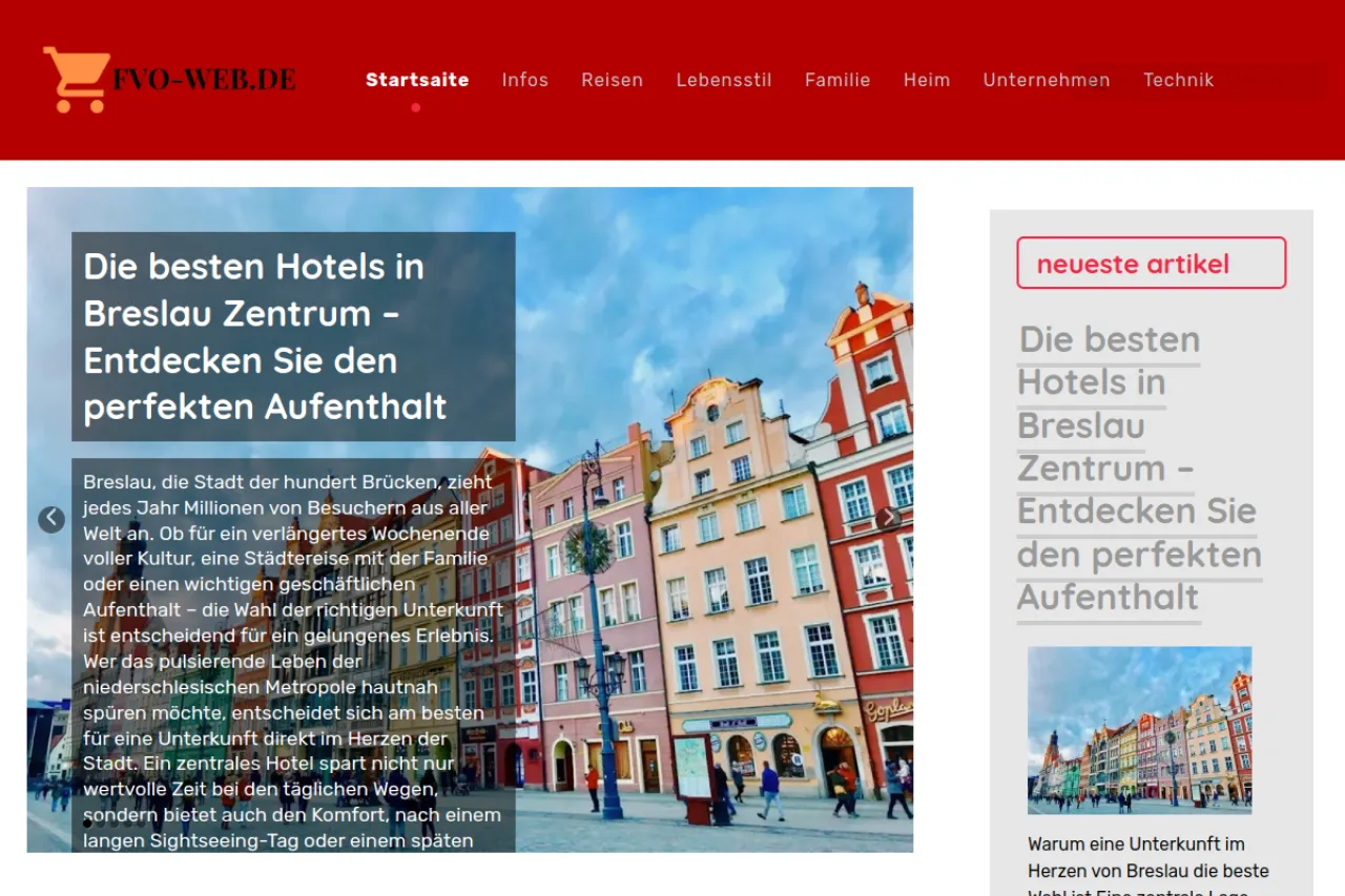fvo-web.de web sitesi ekran görüntüsü - Teknoloji - DA 61