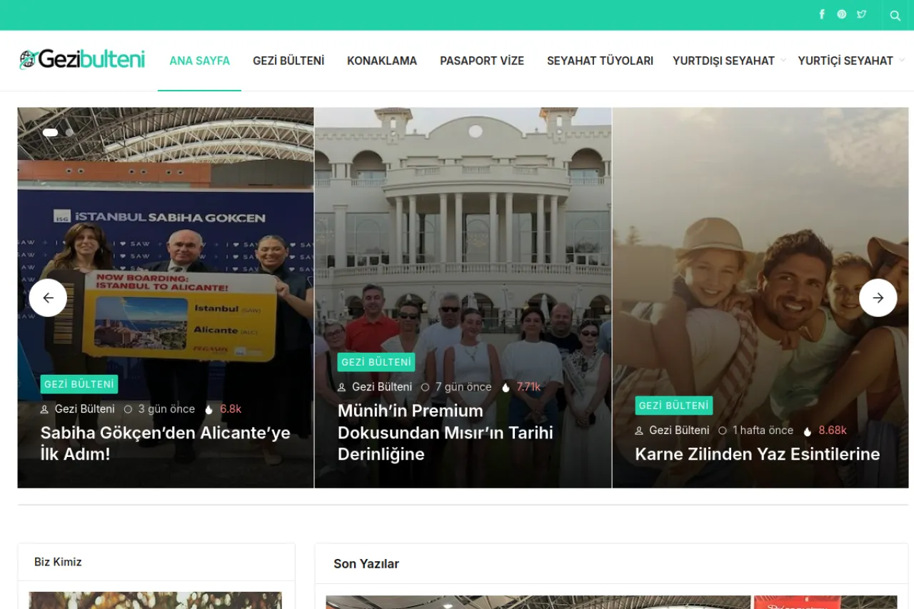 gezibulteni.com web sitesi ekran görüntüsü - Haber - DA 54