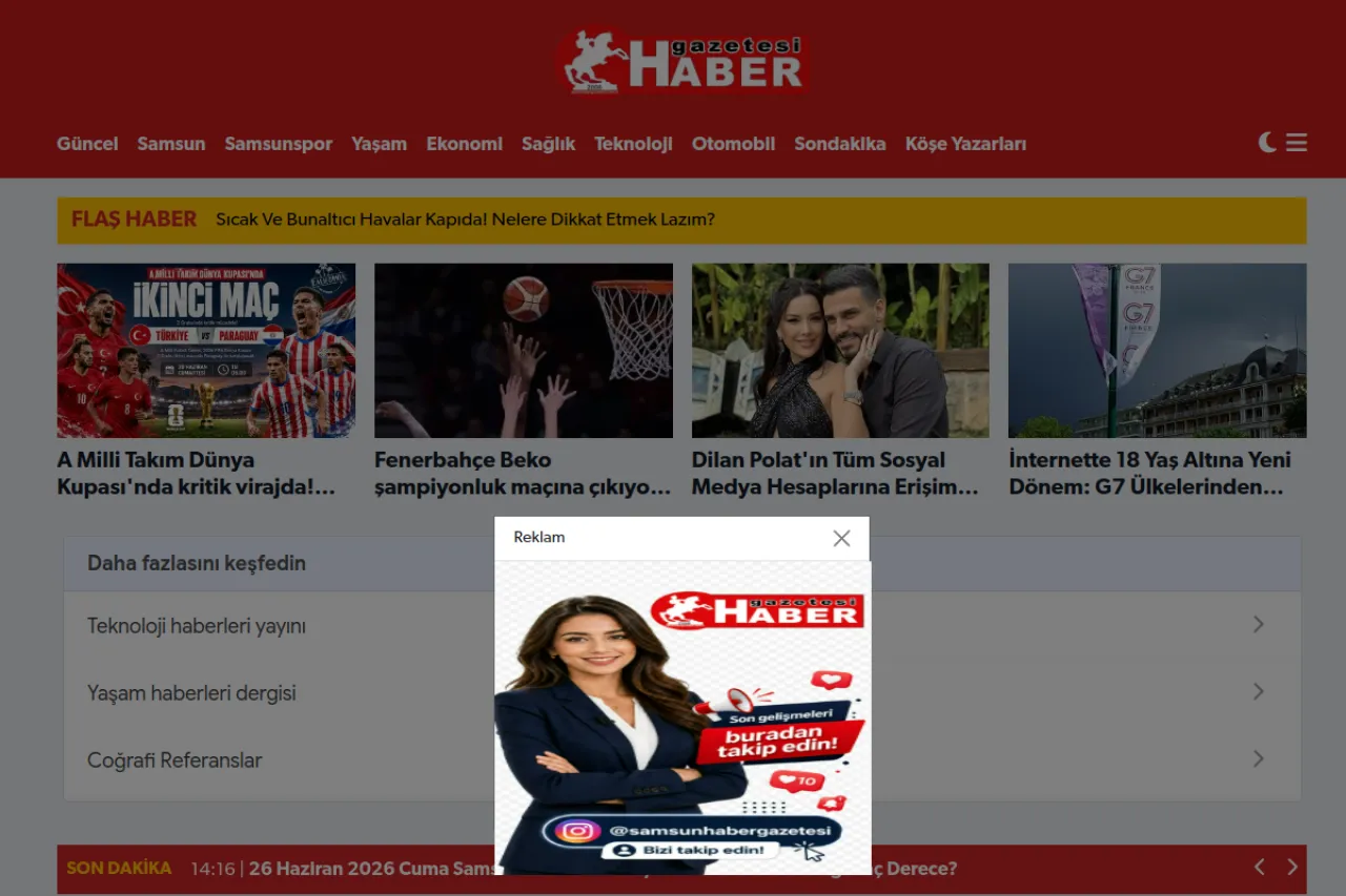 habergazetesi.com.tr web sitesi ekran görüntüsü - Haber - DA 66