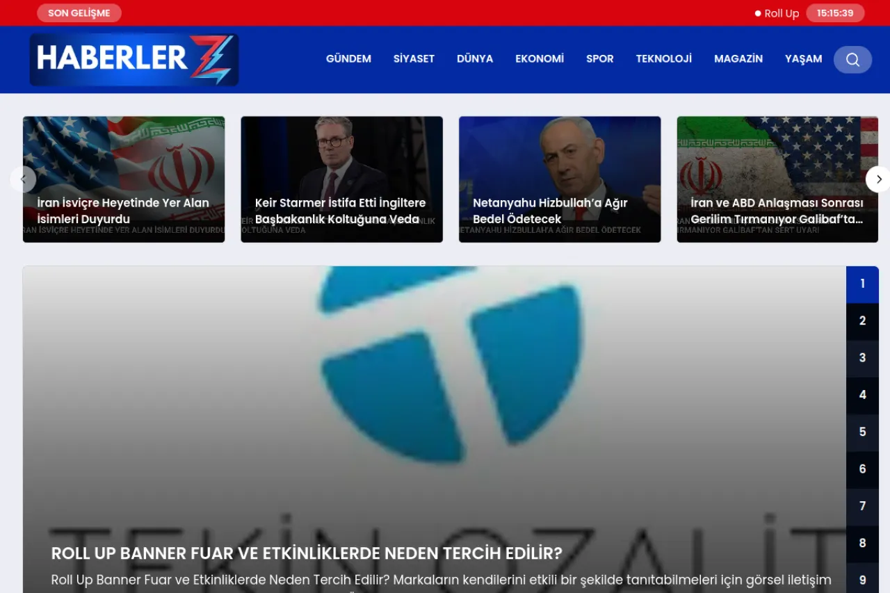 haberlerz.com web sitesi ekran görüntüsü - Haber - DA 52