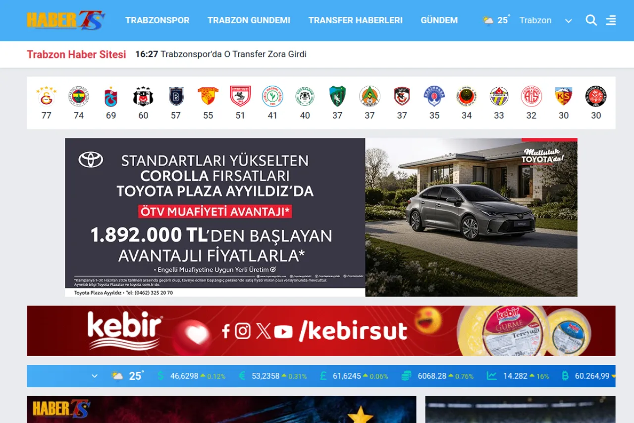 haberts.com web sitesi ekran görüntüsü - Haber - DA 56