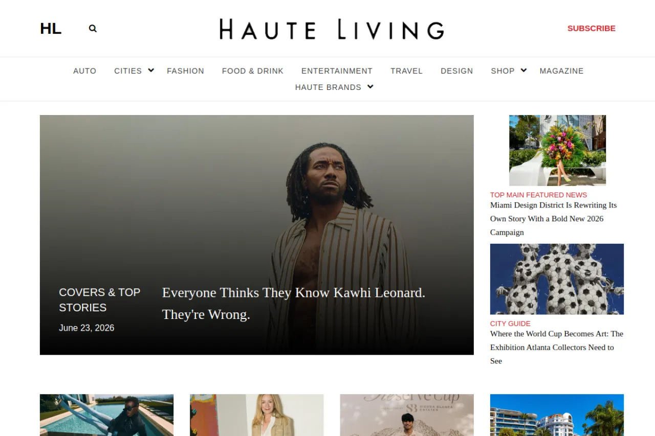 hauteliving.com web sitesi ekran görüntüsü - Haber - DA 77