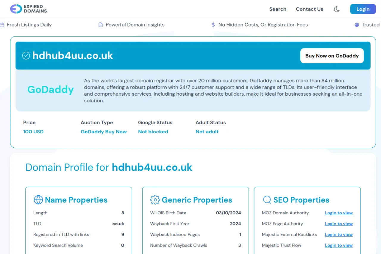 hdhub4uu.co.uk web sitesi ekran görüntüsü - Haber - DA 37