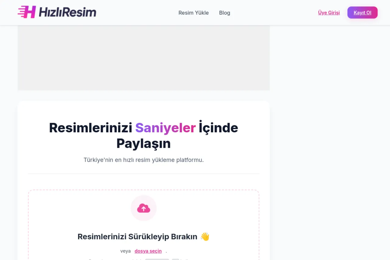 hizliresim.com web sitesi ekran görüntüsü - Haber - DA 82