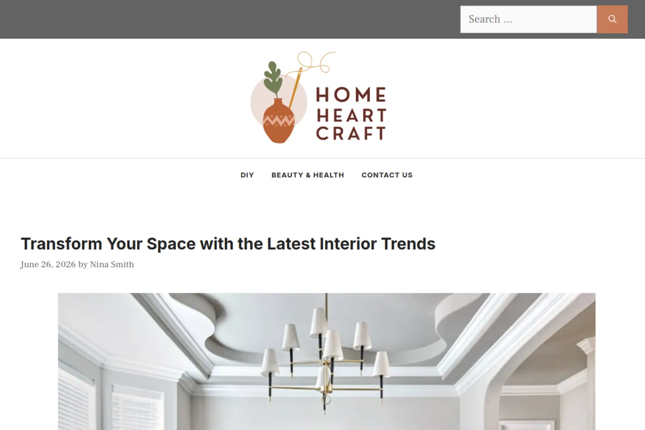homeheartcraft.com web sitesi ekran görüntüsü - Kültür-Sanat - DA 51