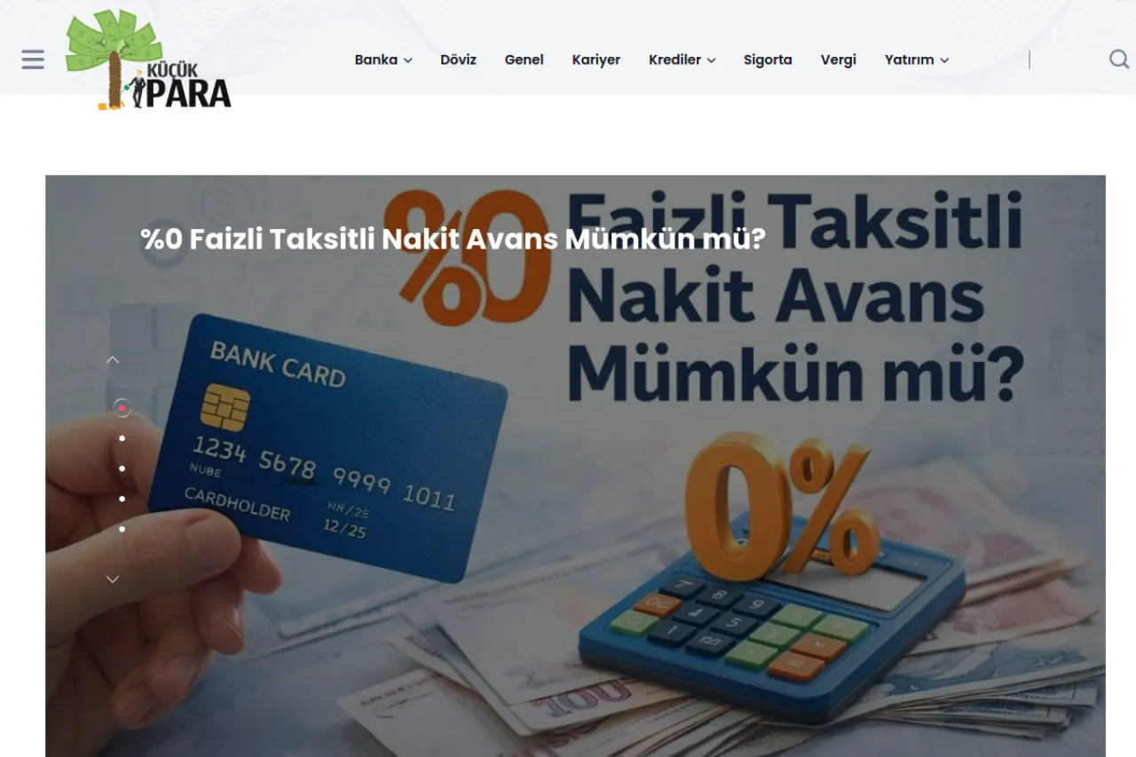 kucukpara.com web sitesi ekran görüntüsü - Finans - DA 15
