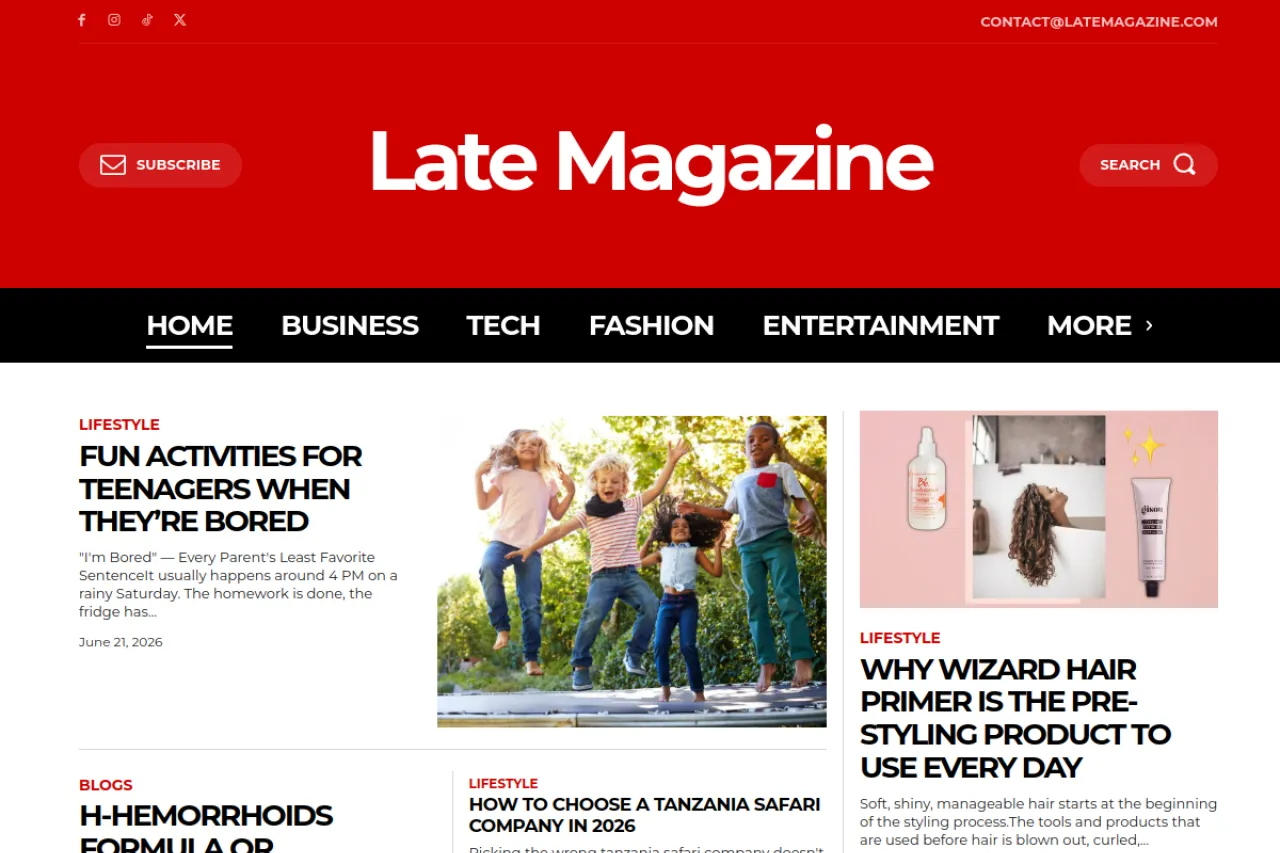 latemagazine.com web sitesi ekran görüntüsü - DA 42