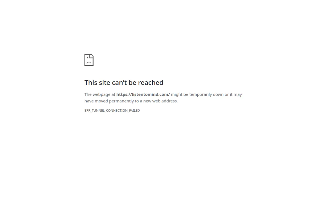 listentomind.com web sitesi ekran görüntüsü - Haber - DA 54
