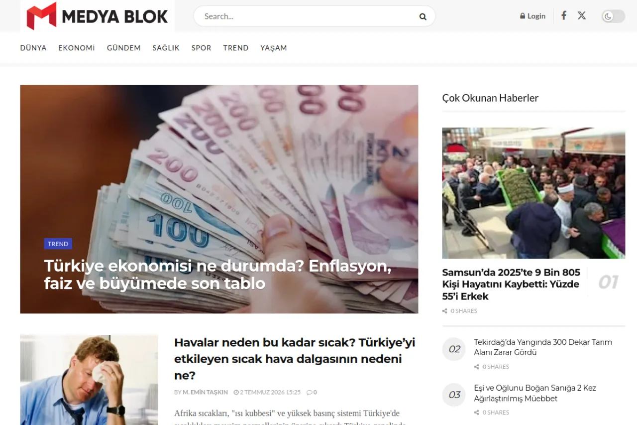 medyablok.org web sitesi ekran görüntüsü - Haber - DA 16