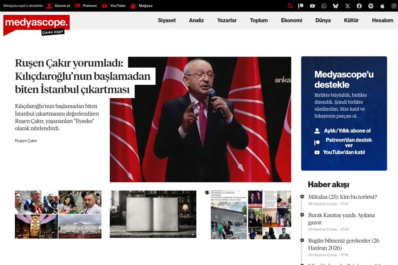 medyascope.tv web sitesi ekran görüntüsü - Haber - DA 53