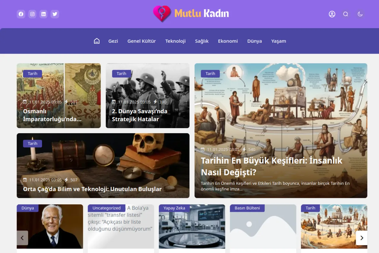 mutlukadin.net web sitesi ekran görüntüsü - Yaşam - DA 40