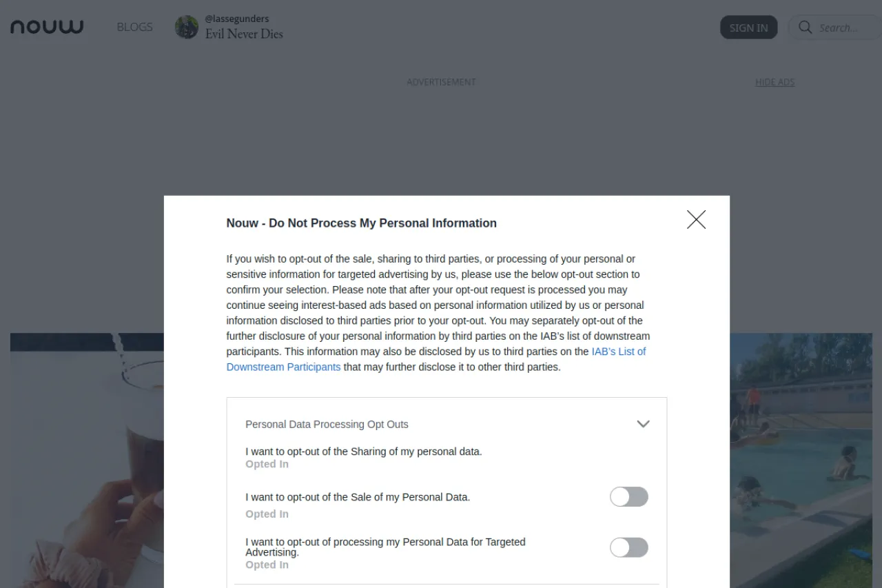 nouw.com web sitesi ekran görüntüsü - Haber - DA 62