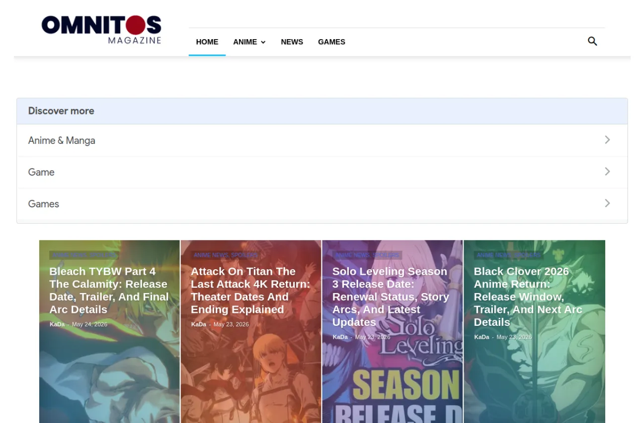 omnitos.com web sitesi ekran görüntüsü - Haber - DA 62