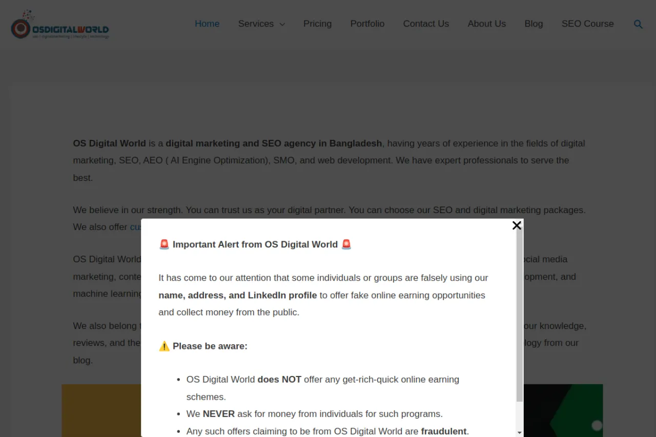 osdigitalworld.com web sitesi ekran görüntüsü - Dünya - DA 55