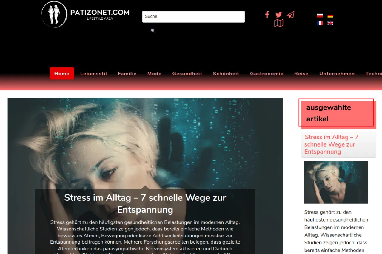 patizonet.com/de web sitesi ekran görüntüsü - Haber - DA 54