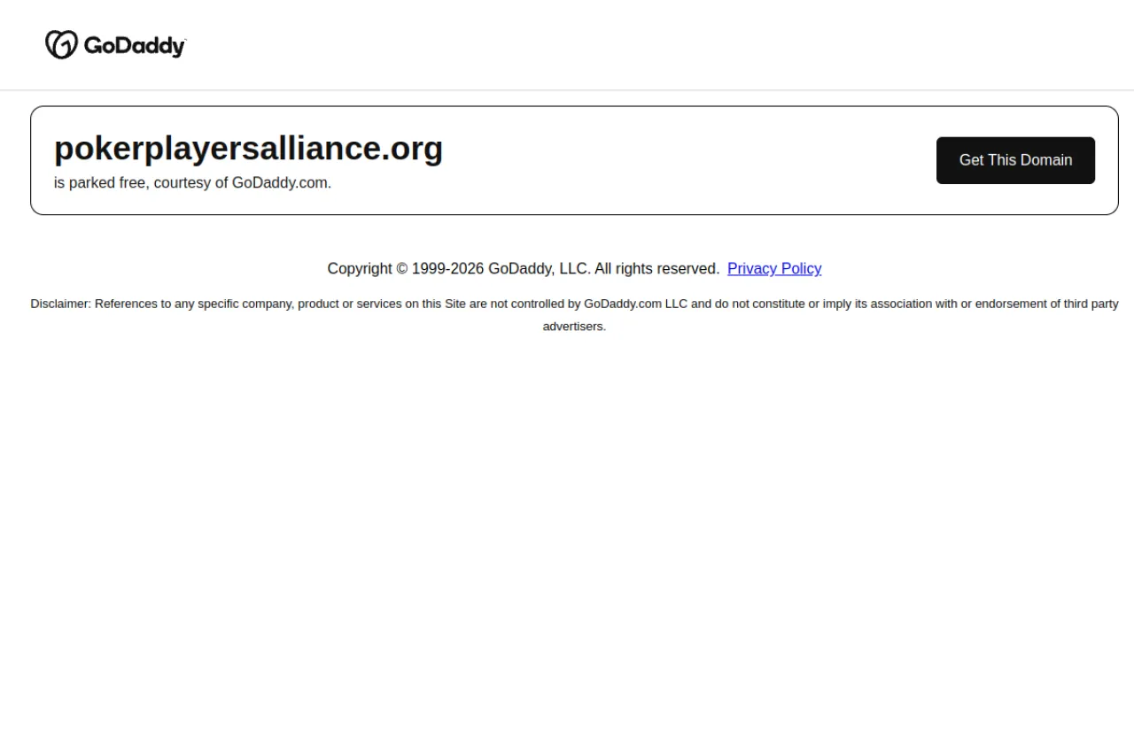 pokerplayersalliance.org web sitesi ekran görüntüsü - Haber - DA 57