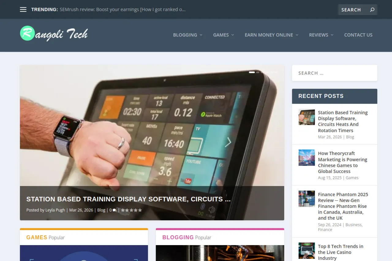 rangolitech.com web sitesi ekran görüntüsü - Teknoloji - DA 59