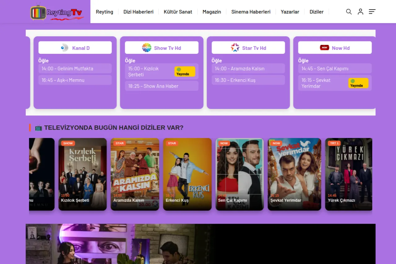 reytingtv.com web sitesi ekran görüntüsü - Haber - DA 56