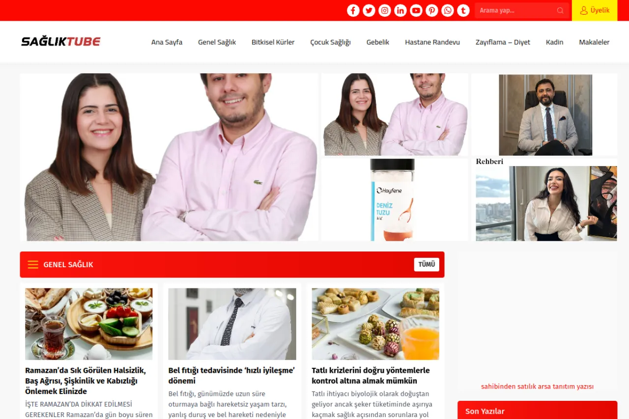 Sağlık tube web sitesi ekran görüntüsü - Sağlık - DA 54