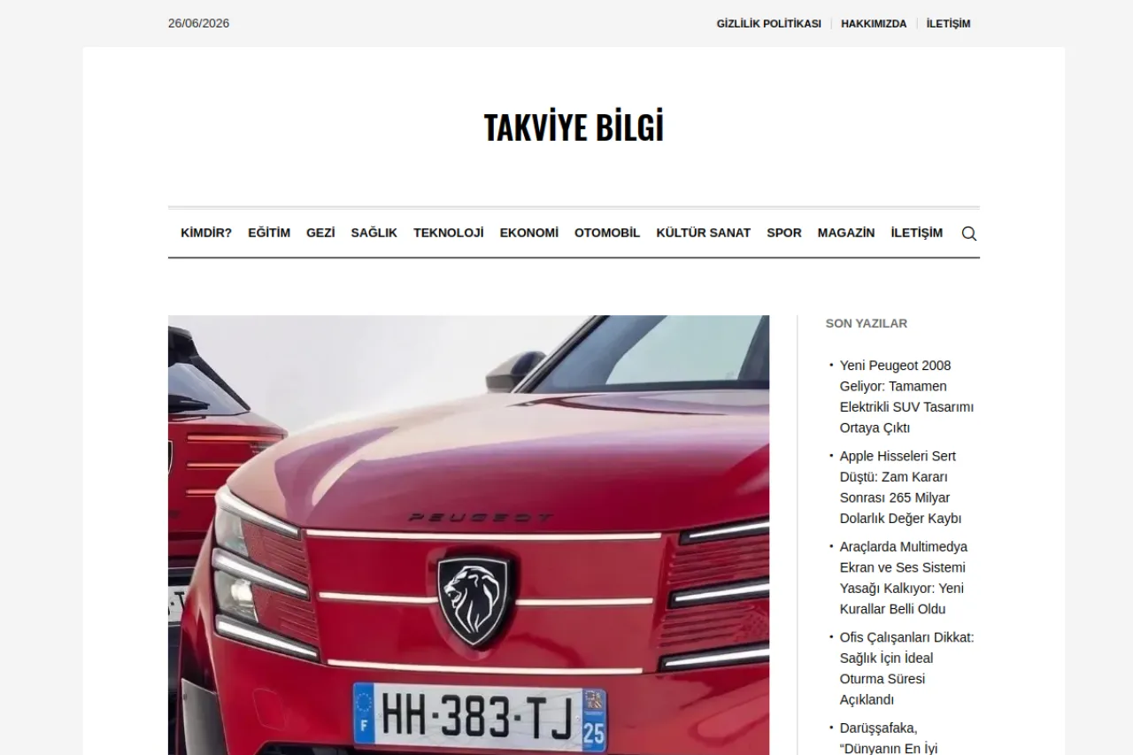 takviyebilgi.com web sitesi ekran görüntüsü - Haber - DA 15