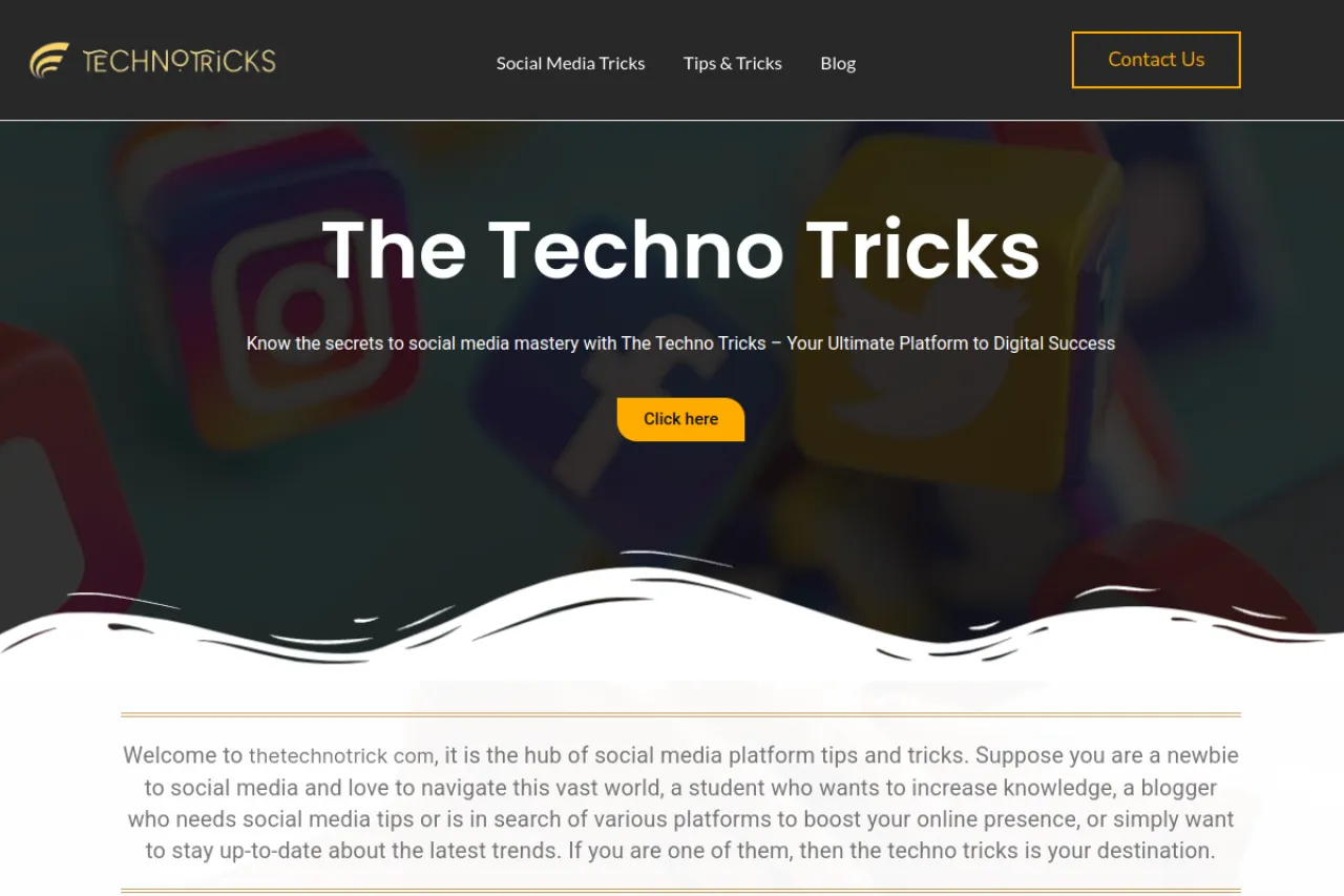 technotricks.com.in web sitesi ekran görüntüsü - Teknoloji - DA 41