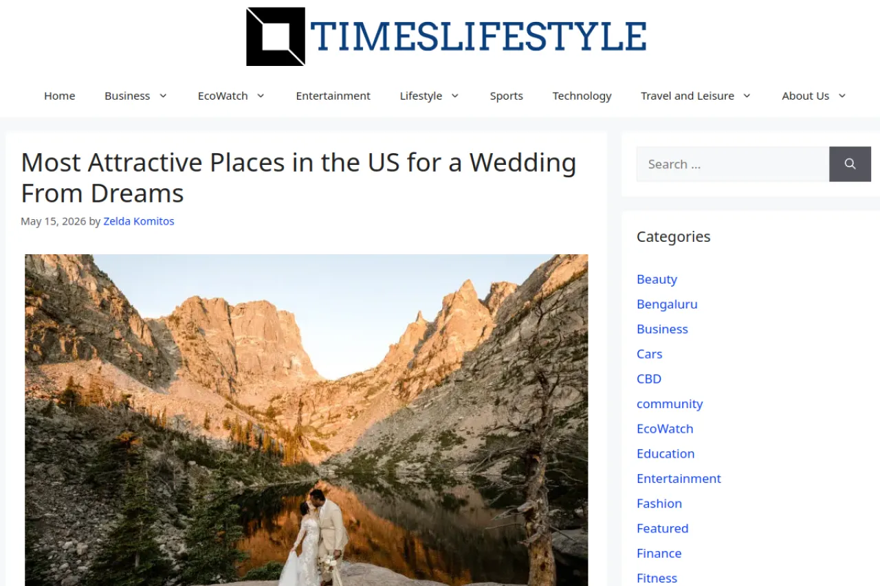 timeslifestyle.net web sitesi ekran görüntüsü - Haber - DA 70