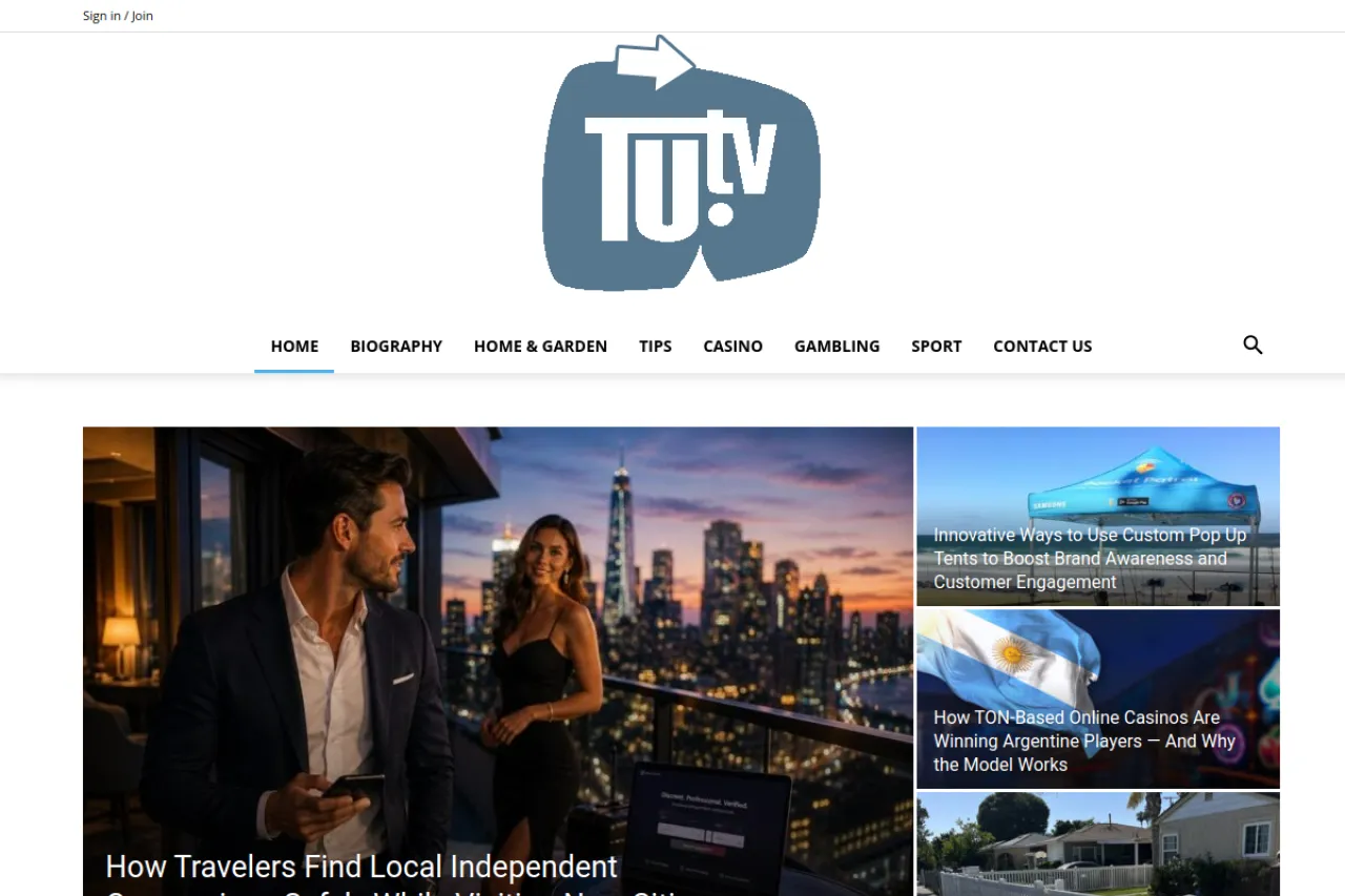 tu.tv web sitesi ekran görüntüsü - Haber - DA 83