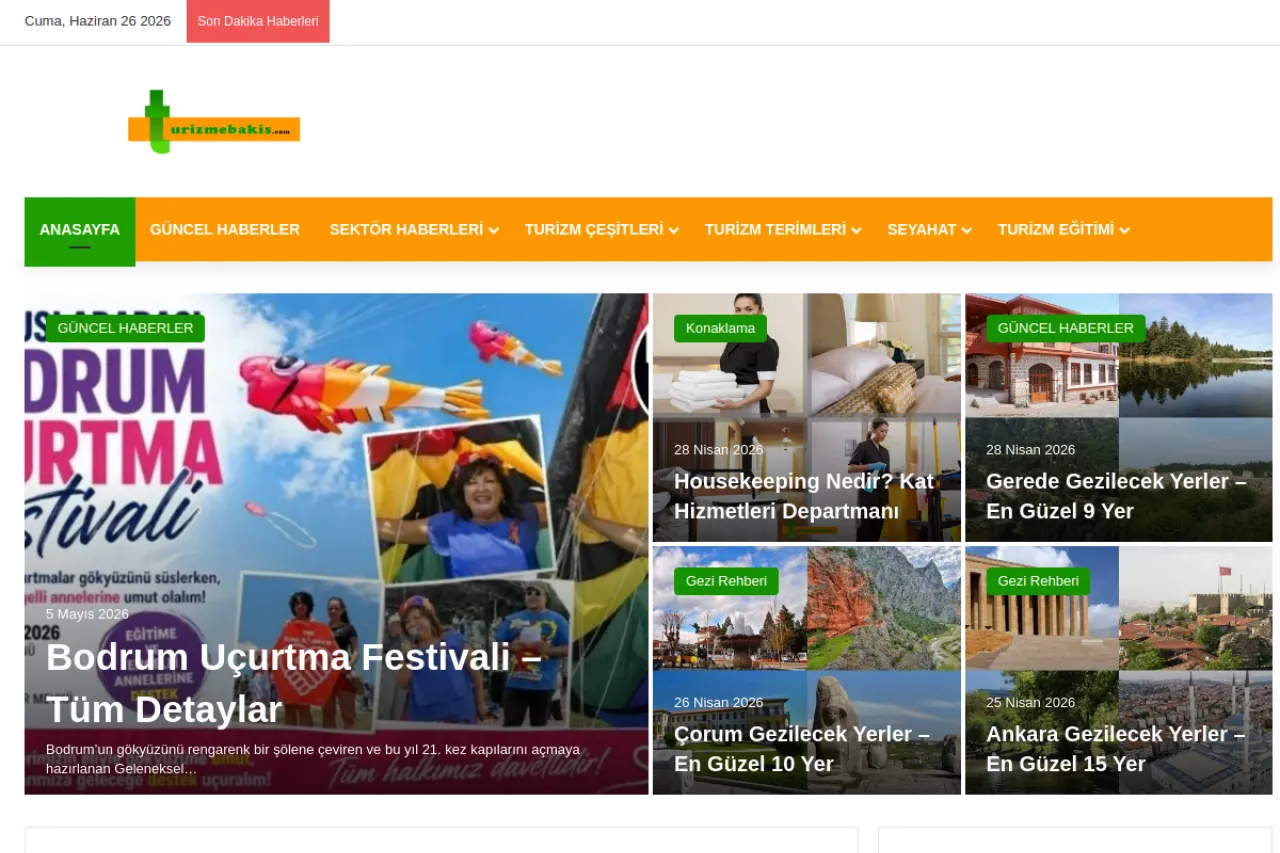 turizmebakis.com web sitesi ekran görüntüsü - Seyahat - DA 65