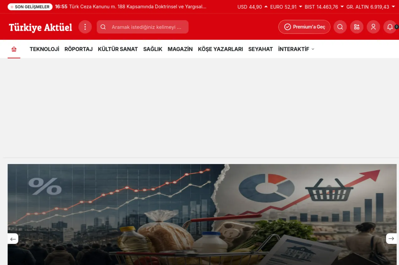 turkiyeaktuel.com web sitesi ekran görüntüsü - Haber - DA 18