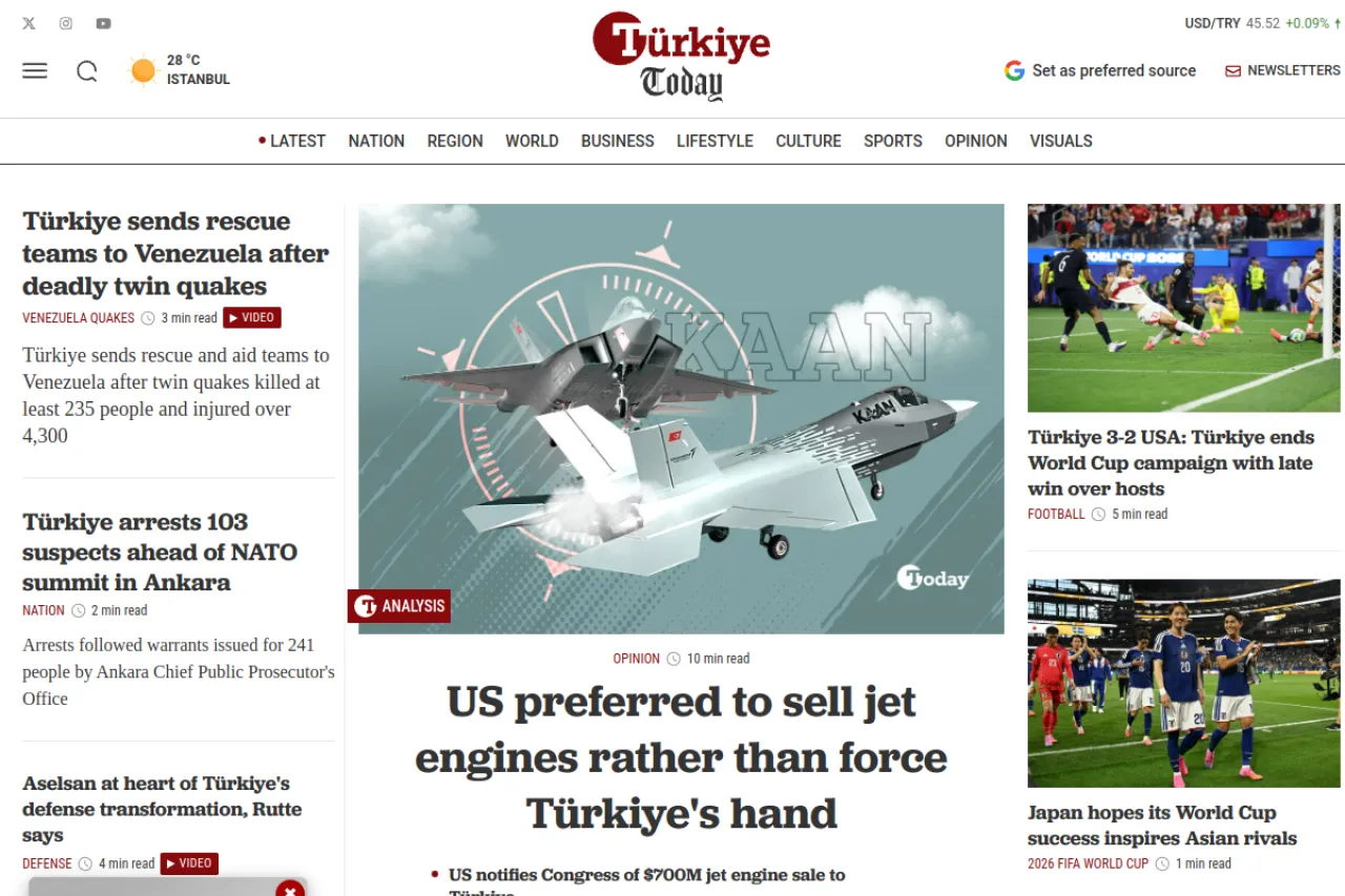 turkiyetoday.com web sitesi ekran görüntüsü - Haber - DA 61