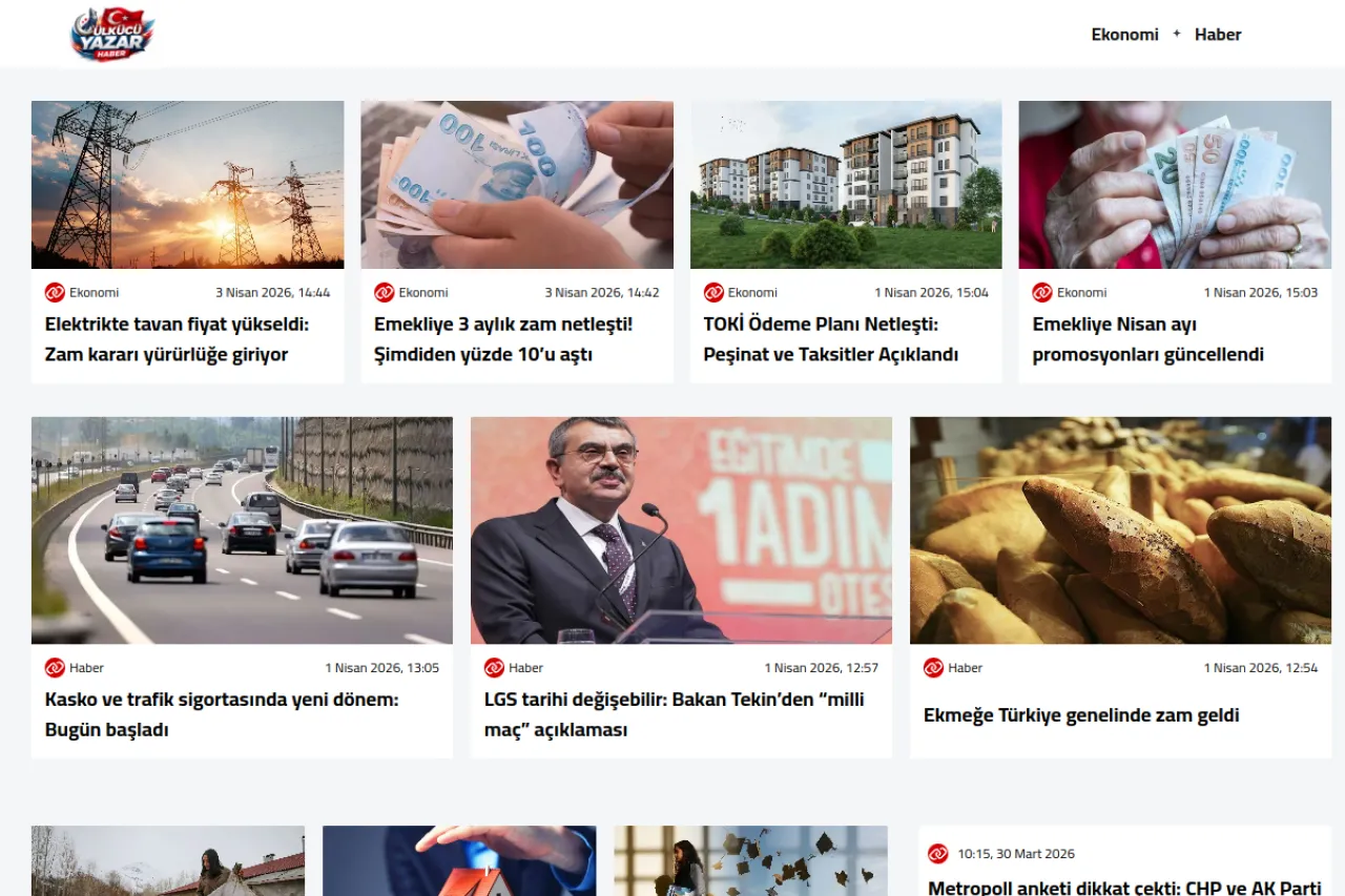 ulkuyaz.org.tr web sitesi ekran görüntüsü - Haber - DA 16