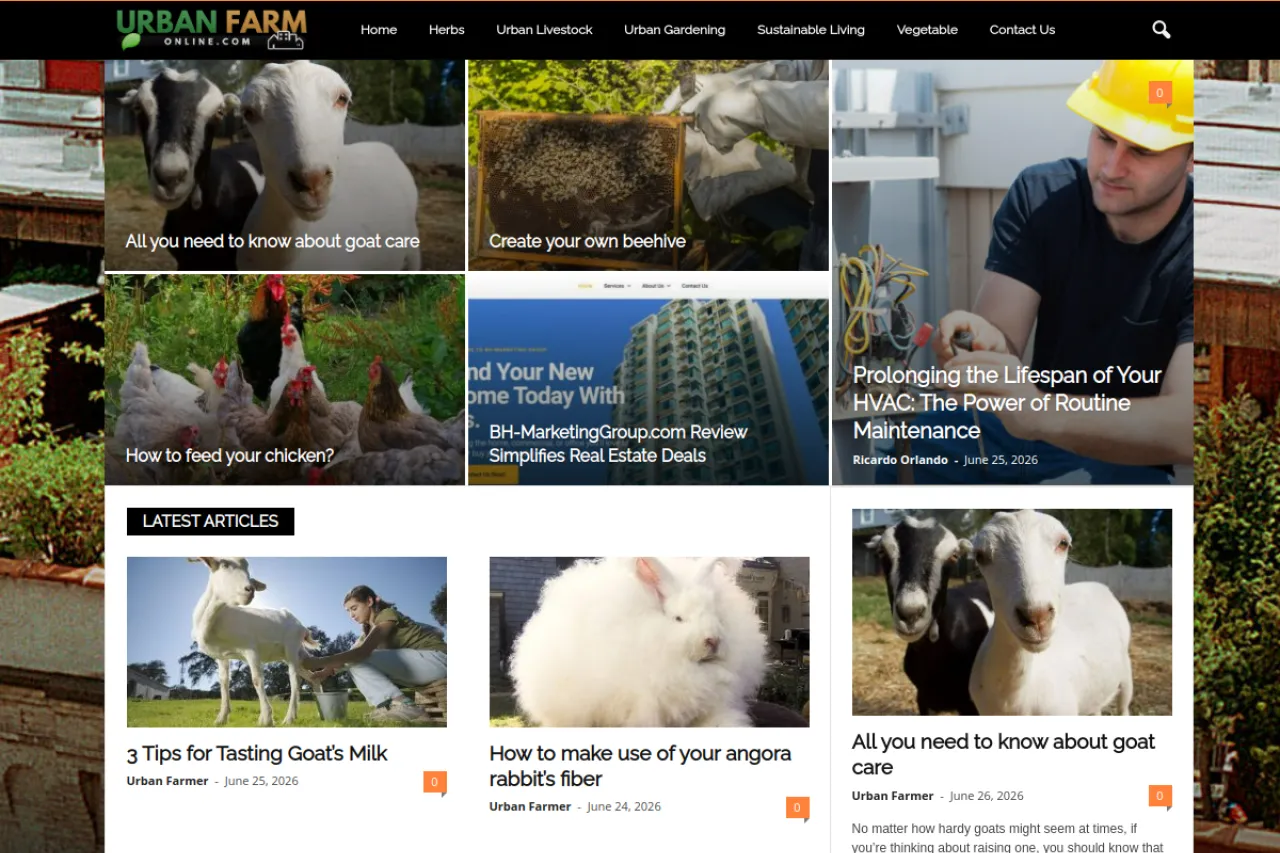 urbanfarmonline.com web sitesi ekran görüntüsü - Haber - DA 39