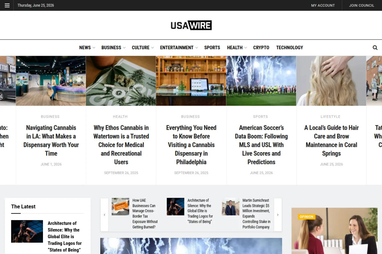 usawire.com web sitesi ekran görüntüsü - Haber - DA 56