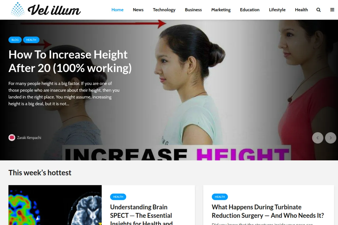 velillum.com web sitesi ekran görüntüsü - Haber - DA 67
