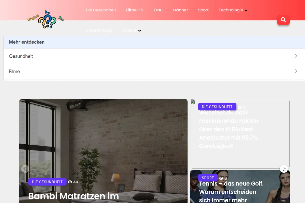 weisstdudas.com web sitesi ekran görüntüsü - Haber - DA 54
